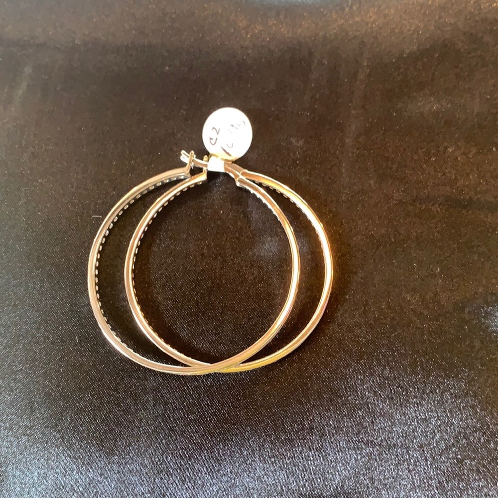 Silver hoops
